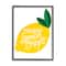 Stupell Industries Melt Like Lemon Drops Quote Quaint Citrus Fruit in Black Frame Wall Art